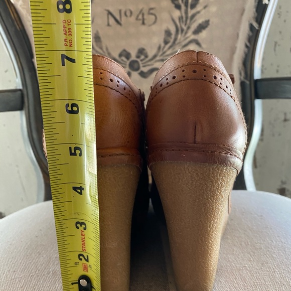 Lovely People Leather Oxford Platform Wedge - Picture 6 of 7